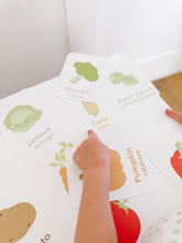 Load image into Gallery viewer, Vegetable Flashcards