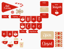 Load image into Gallery viewer, Red & White Hot Cocoa Dramatic Play Printables