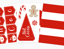 Load image into Gallery viewer, Red & White Hot Cocoa Dramatic Play Printables