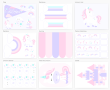 Load image into Gallery viewer, Unicorn Sensory & Dramatic Play Setup