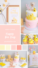Load image into Gallery viewer, Sweet As Can Bee Bumble Bee Half Birthday Birthday Theme
