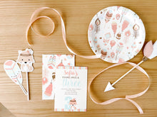Load image into Gallery viewer, Boho Fox Tribal Young Wild Three Birthday Theme