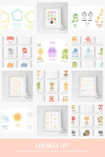 Load image into Gallery viewer, Animal Alphabet Flashcards – A to Z Learning Cards for Toddlers and Preschoolers