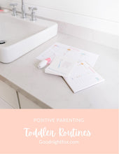 Load image into Gallery viewer, Routines Bundle: Checklist Notepad, Flashcard Sets for Morning Routine & Evening Routines
