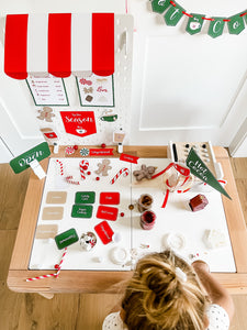 Red & White Hot Cocoa Dramatic Play Printables