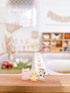 Farm Animal Acrylic Charms (3)