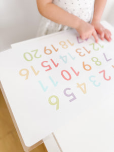 Alphabet & Numbers Placemat