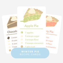 Load image into Gallery viewer, Printed/Laminated Winter Recipe Cards