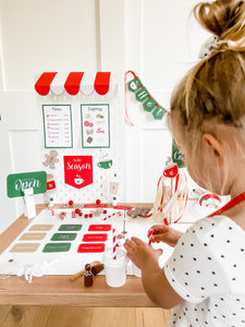 Red & White Hot Cocoa Dramatic Play Printables