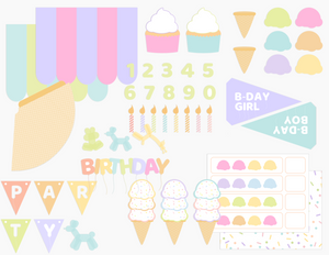 Birthday Sensory Printable Dramatic Play Kit