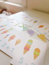 Load image into Gallery viewer, Ice Cream Math Sensory Kit