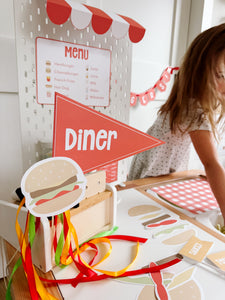 Burger Diner Dramatic Play Printable Kit