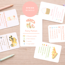 Load image into Gallery viewer, Printed/Laminated Spring Recipe Cards