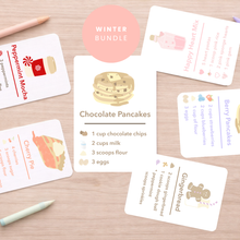 Load image into Gallery viewer, Printed/Laminated Winter Recipe Cards