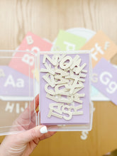 Load image into Gallery viewer, Alphabet Wooden Letters Sensory Kit