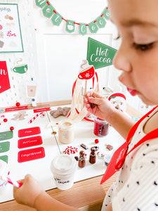 Red & White Hot Cocoa Dramatic Play Printables