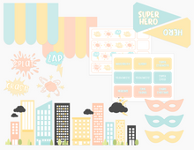 Load image into Gallery viewer, Super Hero Printable Dramatic Play Kit