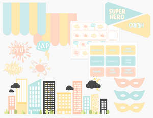 Super Hero Printable Dramatic Play Kit