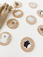 Load image into Gallery viewer, Arctic Animals Wood Play Rounds