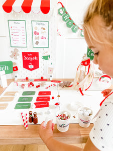 Red & White Hot Cocoa Dramatic Play Printables