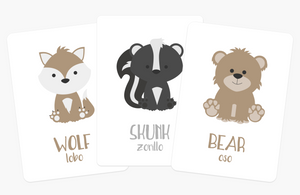 Woodland Animal Flashcards