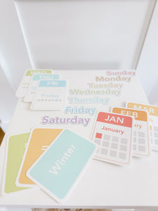 Days, Months, Seasons Flashcards and Magnets