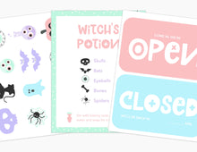 Load image into Gallery viewer, Witches Brew &amp; Potion Printable Dramatic Play Kit