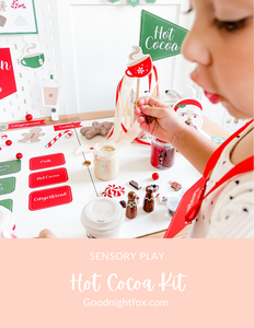 Red & White Hot Cocoa Dramatic Play Printables