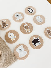 Load image into Gallery viewer, Arctic Animals Wood Play Rounds