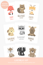 Load image into Gallery viewer, Woodland Animal Flashcards