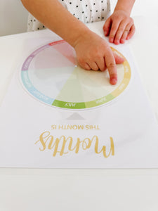 Learning Wheel Spinner Printable Dramatic Play