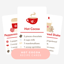 Load image into Gallery viewer, Hot Cocoa Recipe Cards