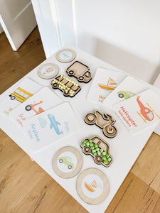 Transportation Mini Tray Sensory Kit