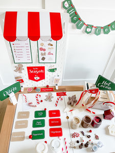 Red & White Hot Cocoa Dramatic Play Printables