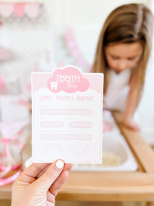 Tooth Fairy Printable Dramatic Play