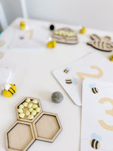 Load image into Gallery viewer, Bee Counting Play Tray Sensory Kit