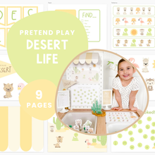 Load image into Gallery viewer, Desert Animals Printable Dramatic Play Kit