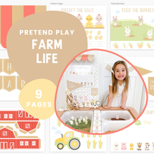 Load image into Gallery viewer, Farm Animal Printable Dramatic Play Kit
