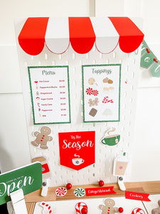 Red & White Hot Cocoa Dramatic Play Printables