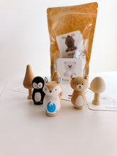 Load image into Gallery viewer, Arctic Animals Wooden Peg Sensory Kit