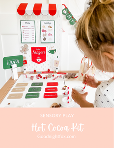 Red & White Hot Cocoa Dramatic Play Printables