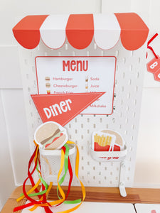 Burger Diner Dramatic Play Printable Kit