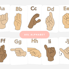 Load image into Gallery viewer, ASL Alphabet Flashcards