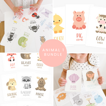 Load image into Gallery viewer, Animal 1 Flashcards Bundle