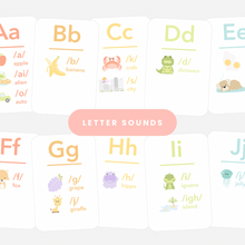 Load image into Gallery viewer, Letter Sounds Phonics Flashcards