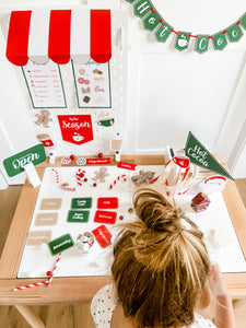 Red & White Hot Cocoa Dramatic Play Printables