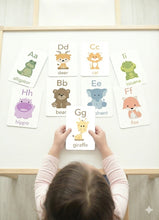 Load image into Gallery viewer, Animal Alphabet Learning Cards