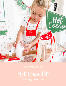 Red & White Hot Cocoa Dramatic Play Printables