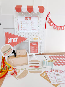 Burger Diner Dramatic Play Printable Kit