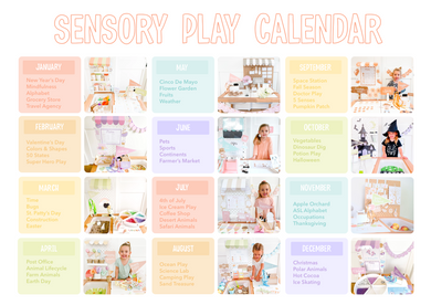 Sensory Play Calendar 2024